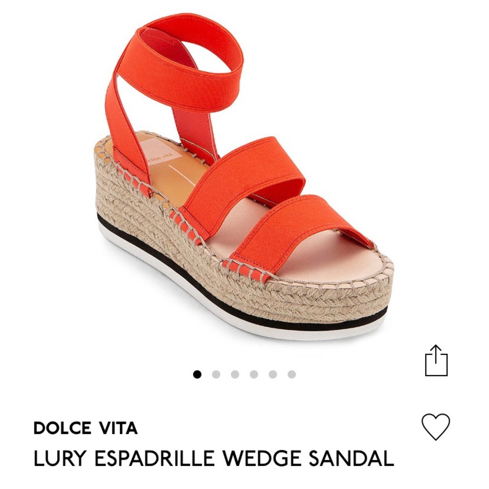 NWOT Deep coral Dolce Vita Espadrille